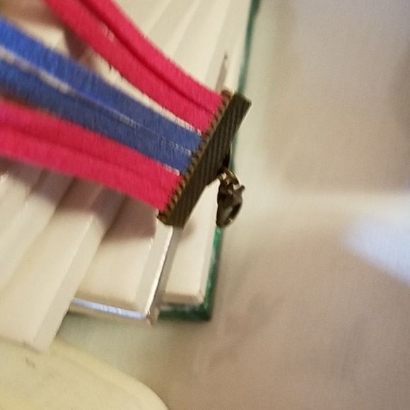 Multi Layer Vegan Leather Bracelet 7" - Picture 5 of 6